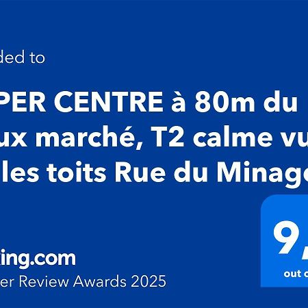 Hyper Centre A 80M Du Vieux Marche, T2 Calme Vue Sur Les Toits Rue Du Minage Daire La Rochelle  Dış mekan fotoğraf