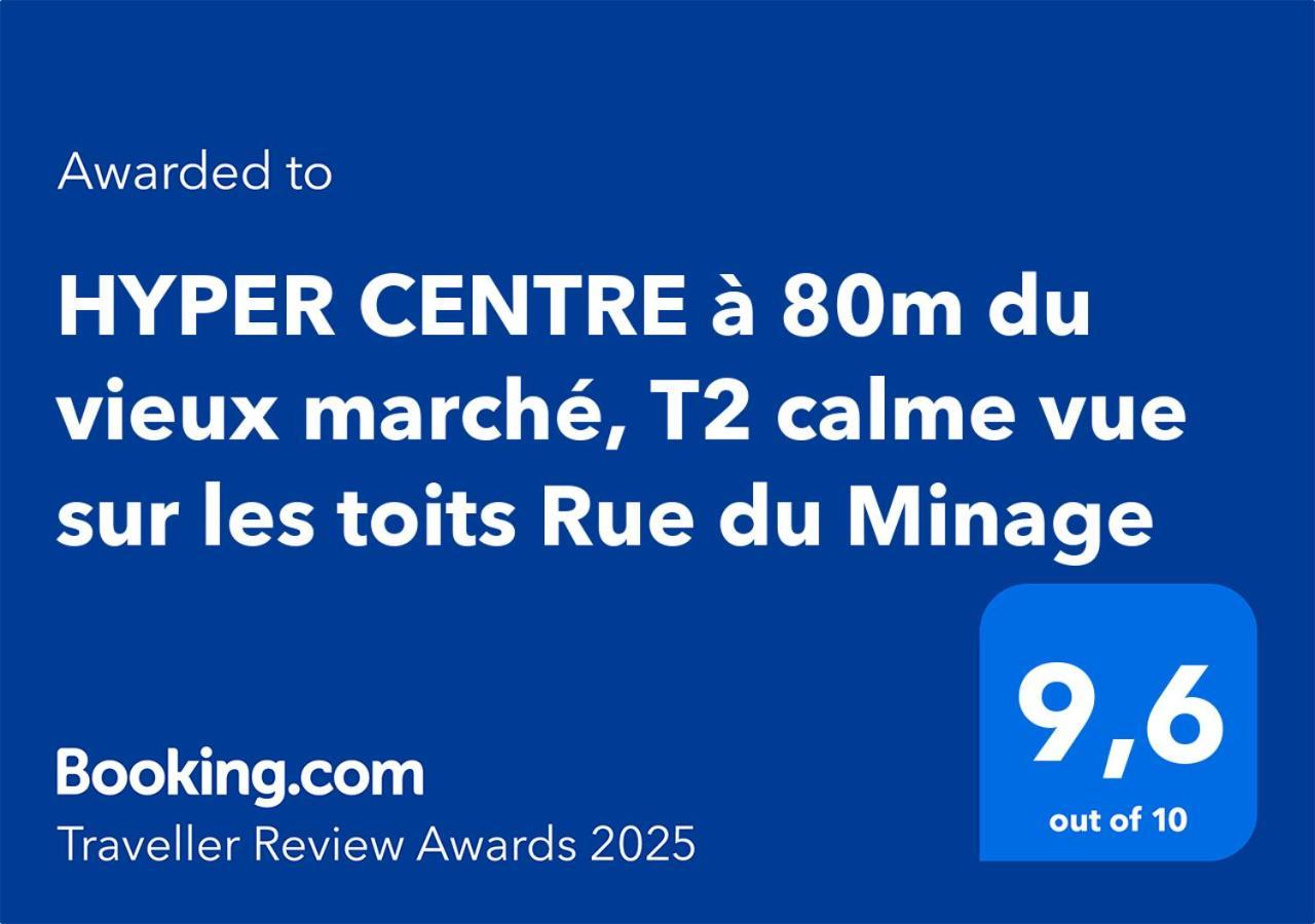 Hyper Centre A 80M Du Vieux Marche, T2 Calme Vue Sur Les Toits Rue Du Minage Daire La Rochelle  Dış mekan fotoğraf